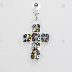 Pierces - Silver brass - Earrings Stella - Pierces - Silver brass - Laiton argenté